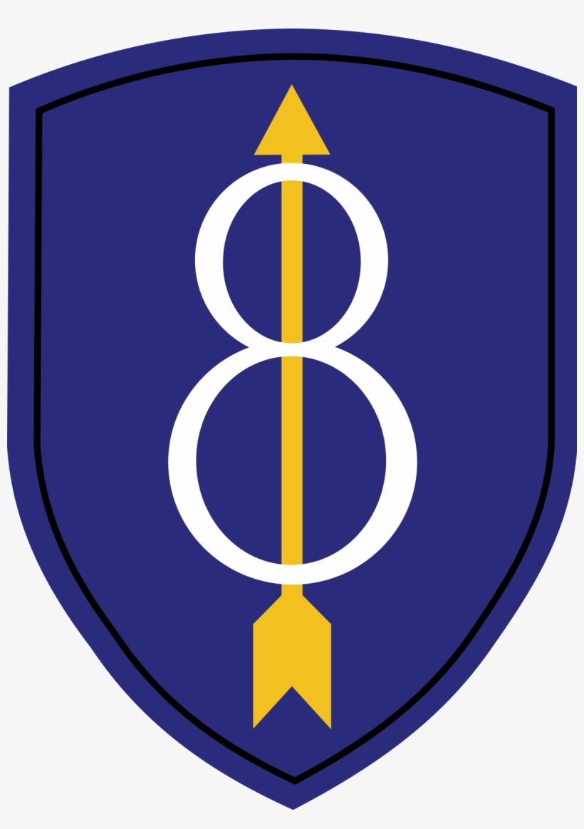 8th Infantry Division Patch, transparent png #4280627