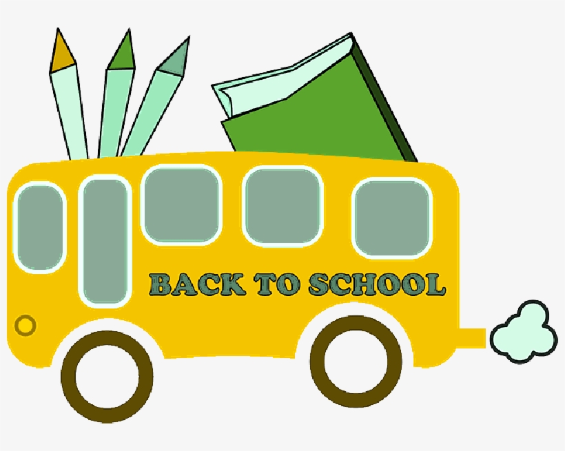School Back Education Cartoon Bus Border Free - Back To School Clipart -  Free Transparent PNG Download - PNGkey