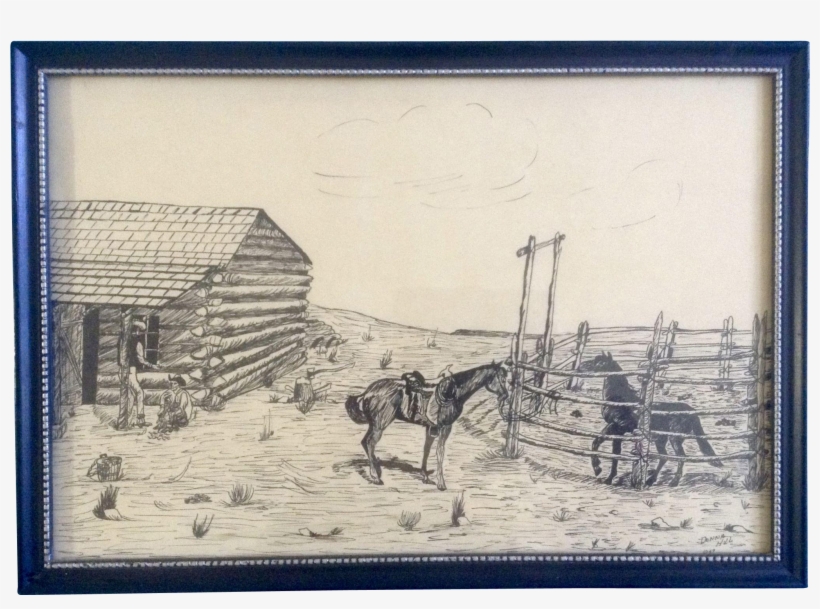 Svg Freeuse Download Donna Hill Cowboys And - Drawing, transparent png #4281053