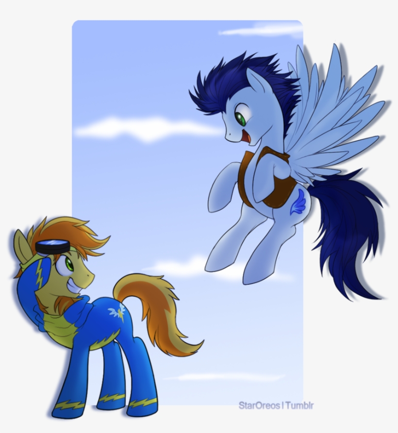 Accessory Swap, Artist - Mlp Soarin And Braeburn, transparent png #4281086