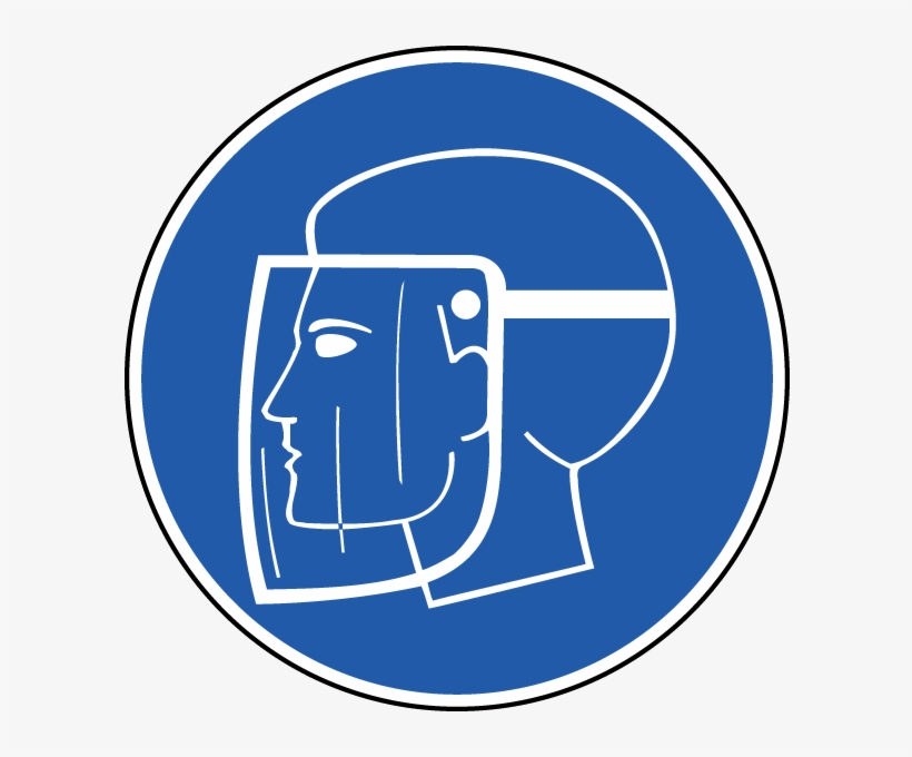 Wear Face Shield Label - Face Shield Icon Png, transparent png #4281284