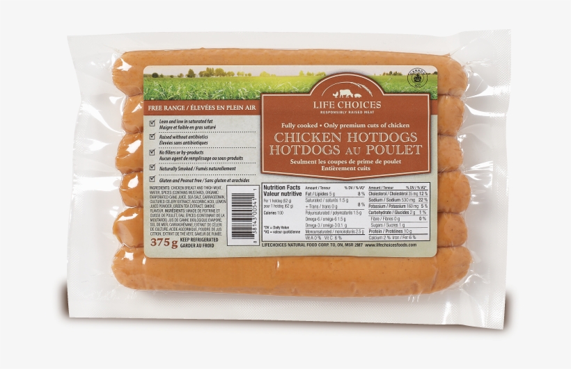 As With Our Entire Family Of Chicken Products, Our - Life Choices Hot Dogs, transparent png #4281490