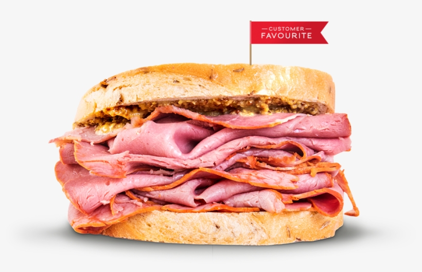 Smoked Meat Sandwich - Smoked Beef Sandwich Png, transparent png #4281716