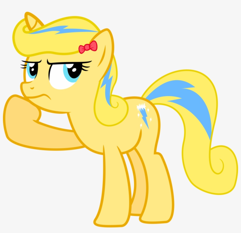 Jeremeymcdude, Bow, Contemplating, Curly Mane, Lightning, - My Little Pony: Friendship Is Magic, transparent png #4281894