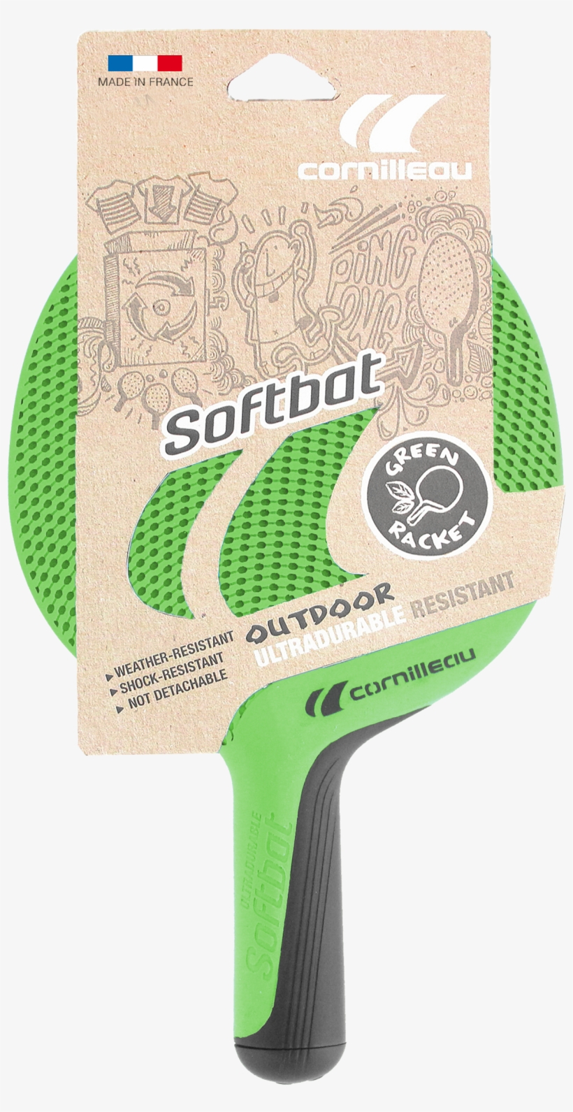 Where - Cornilleau Soft Bat Eco-design Quattro Pack - Blue/red, transparent png #4281953