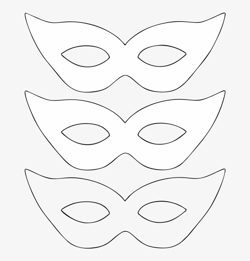 Molde De Máscara De Carnaval - Mascara De Carnaval Png Branca, transparent png #4282429