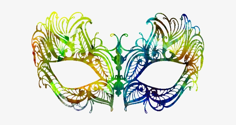 Mascara De Carnaval Cheia De Cor 4 Png - Ietang 2pcs Set Wedding Venetian Pretty Masquerade, transparent png #4282481