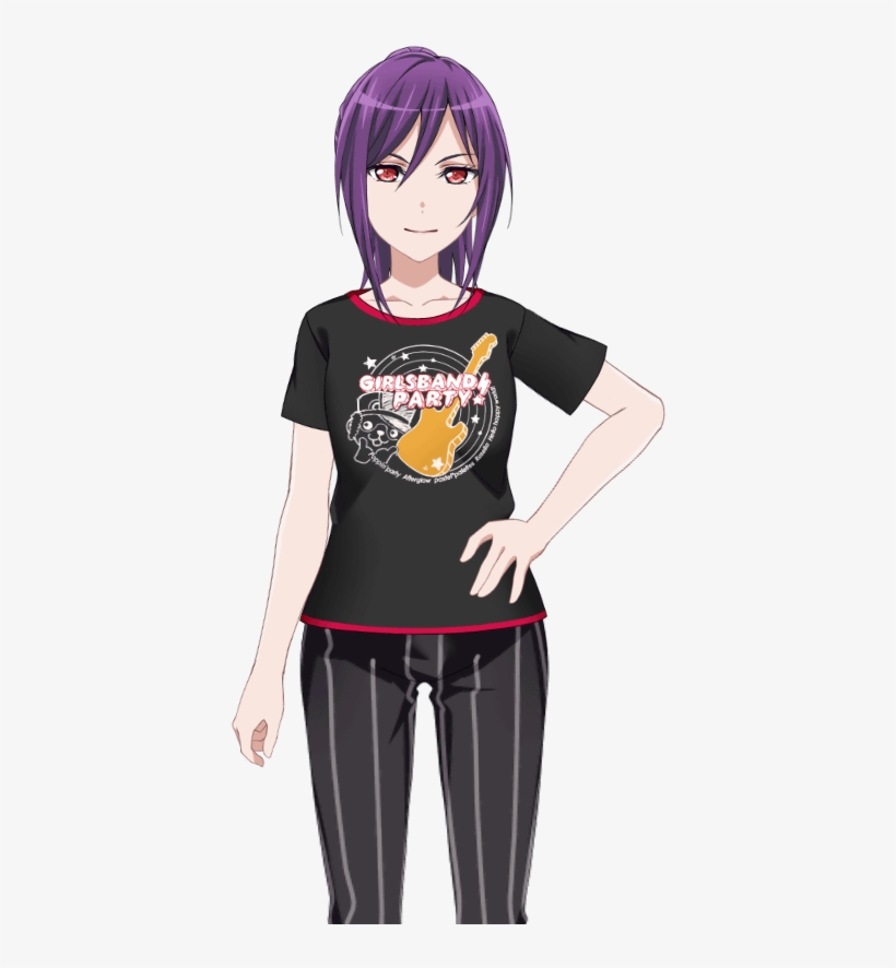Girls' Band Party Shirt Live2d Model - Girls Band Photo Png, transparent png #4282997