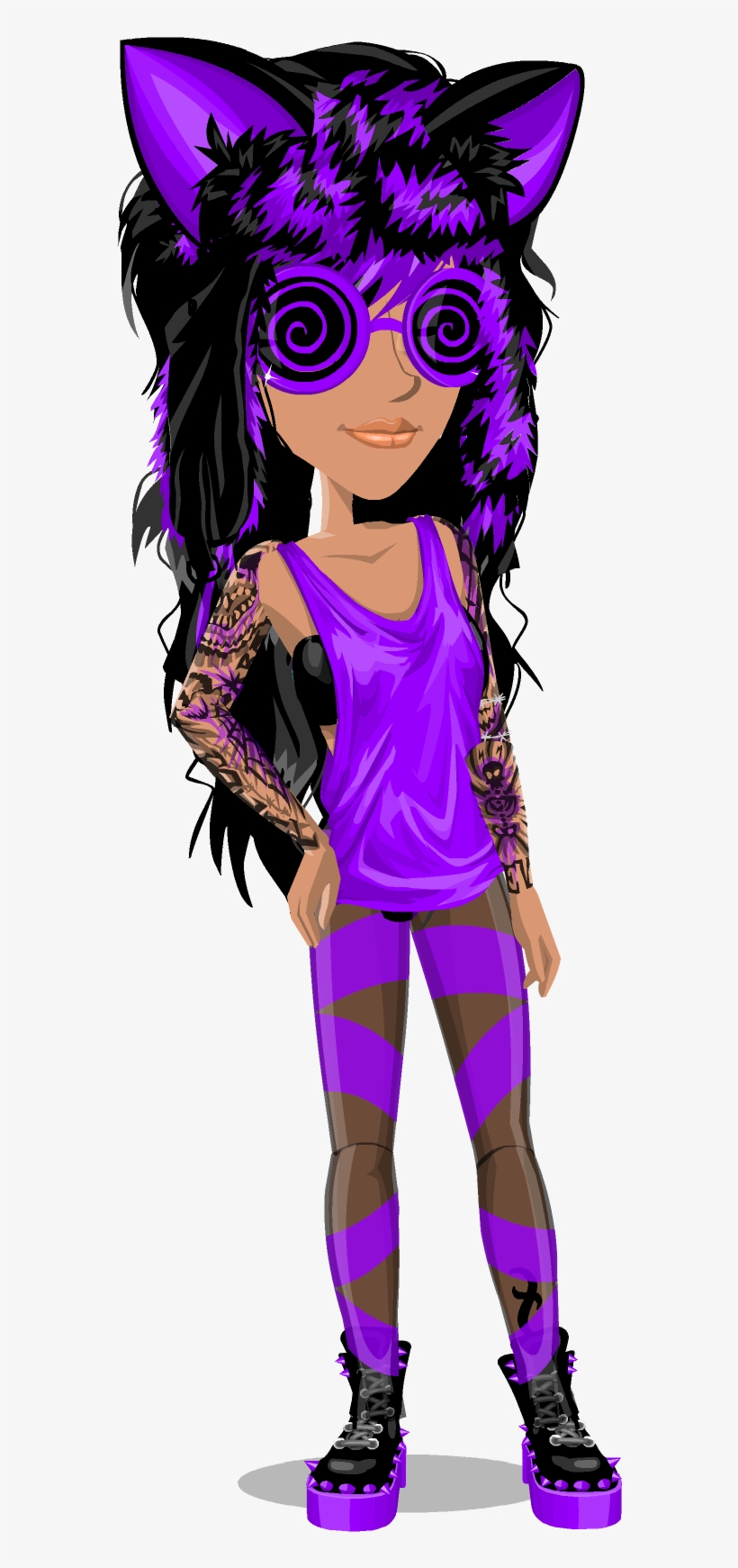 Msp Crazy Purple Girl ` ` - Msp Pro Girl, transparent png #4283043