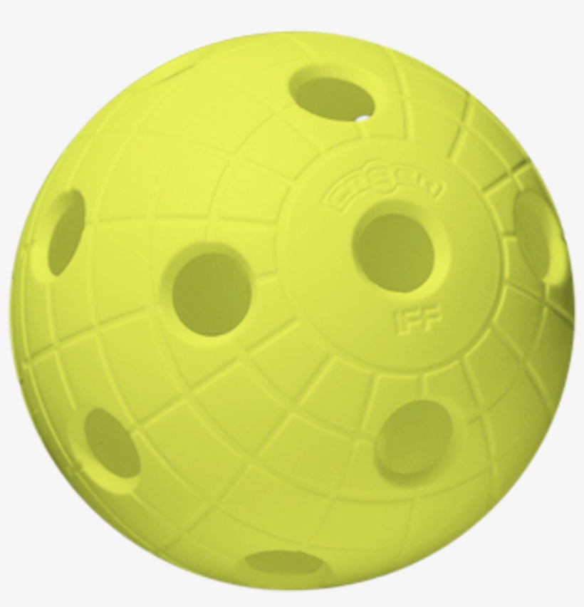 Single Ball - Unihoc Cr8er - Neon Yellow - Florbalový Míček Unihoc Cr8er, transparent png #4283101