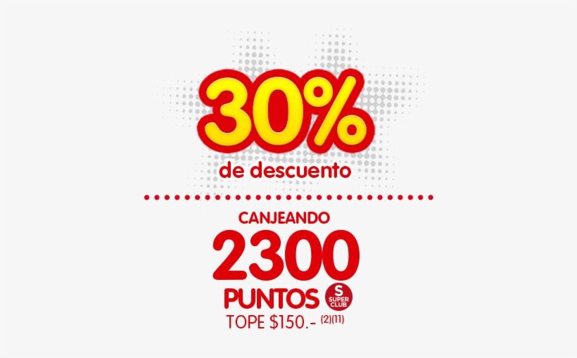 Canjeá Tus Puntos Superclub A Través De Online Banking - 30 Porciento De Descuento Png, transparent png #4283304