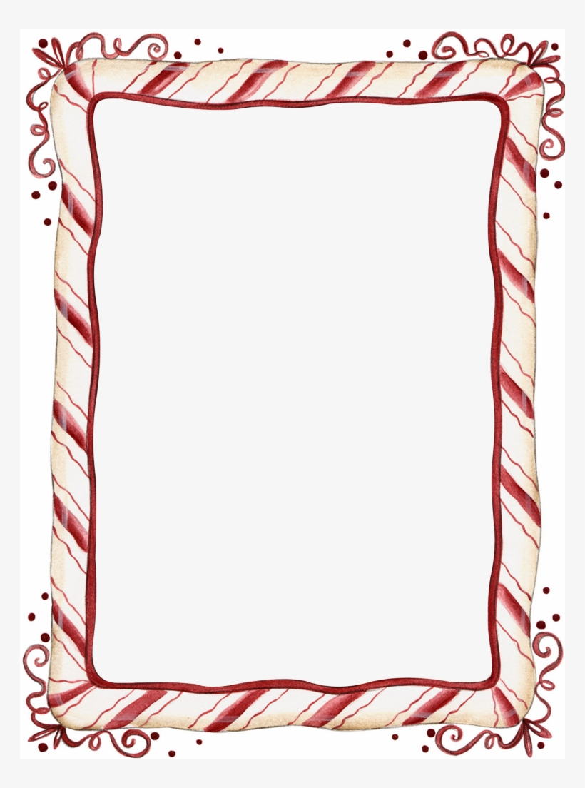 Candy Cane Christmas Border Clip Art, transparent png #4283345