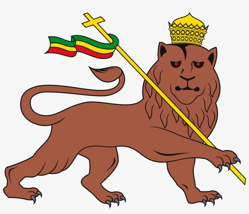 Open - Ethiopian Lion Of Judah, transparent png #4283704