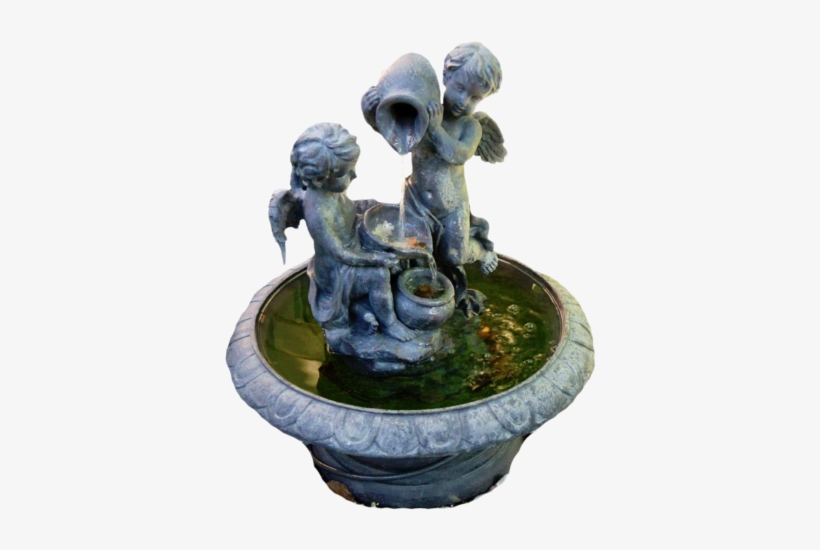 The Fountain And Statues - Portable Network Graphics, transparent png #4284963