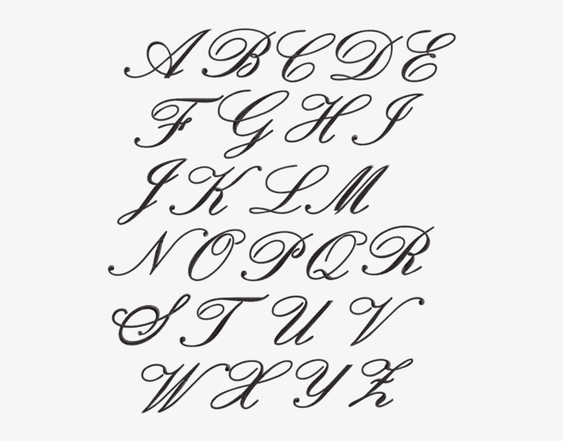 Como Bordar Formas Circulares E Curvas Com O Ponto - Letras Para Bordado Cheio, transparent png #4285011