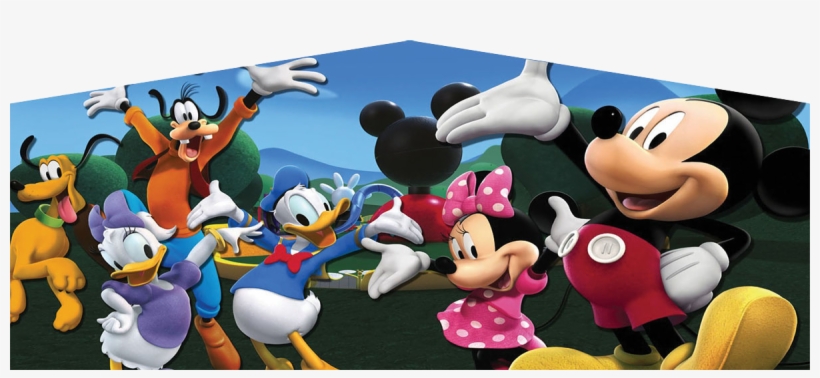 Mickey Mouse Art Panel - Mickey Mouse Clubhouse Party Cake Image Frosting Sheet, transparent png #4285388