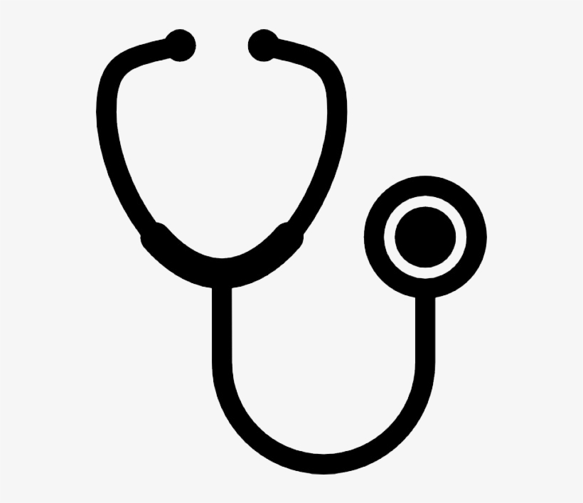 Icono-medico - Stethoscope Silhouette, transparent png #4285660