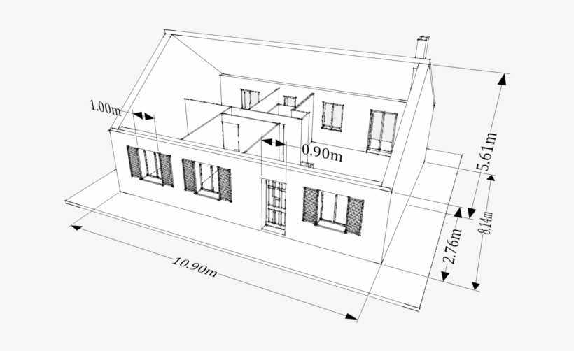 House Sketch - House, transparent png #4285962