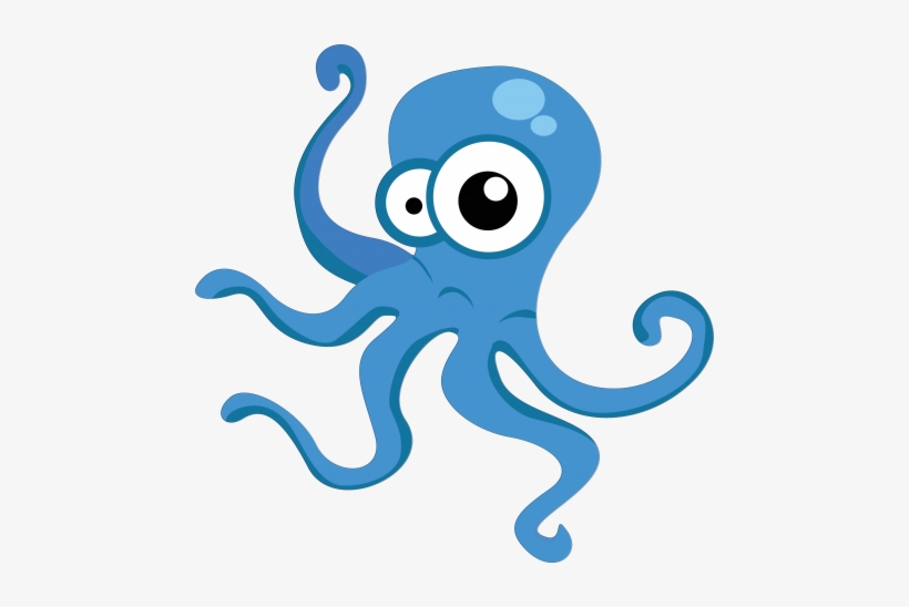 Polvo Em Png - Cute Cartoon Animals, transparent png #4285992