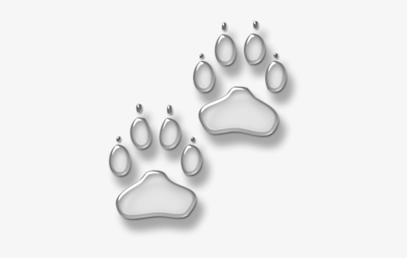 White Dog Paw Print Png For Kids - White Paw Print Transparent Background, transparent png #4286076