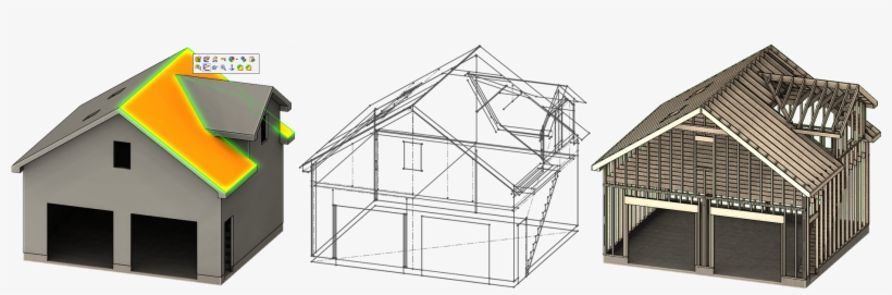 3d Wireframe Sketch Other Uses - House, transparent png #4286127