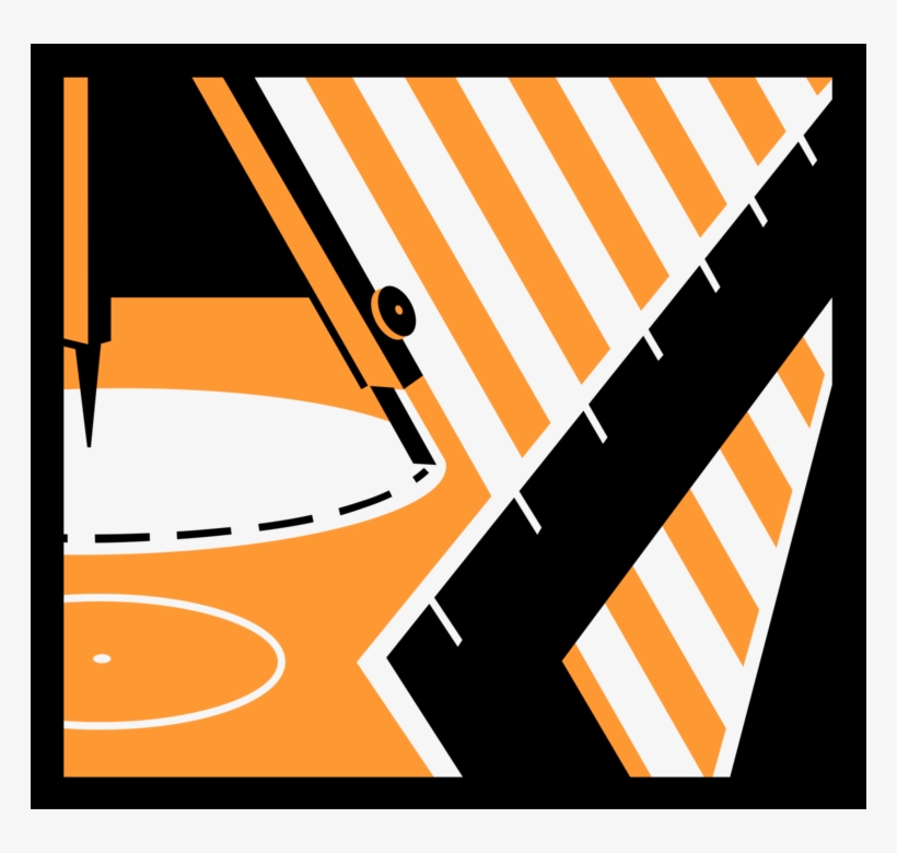 Vector Illustration Of Geometry Compass Used In Measurement - Graphic Design, transparent png #4286892