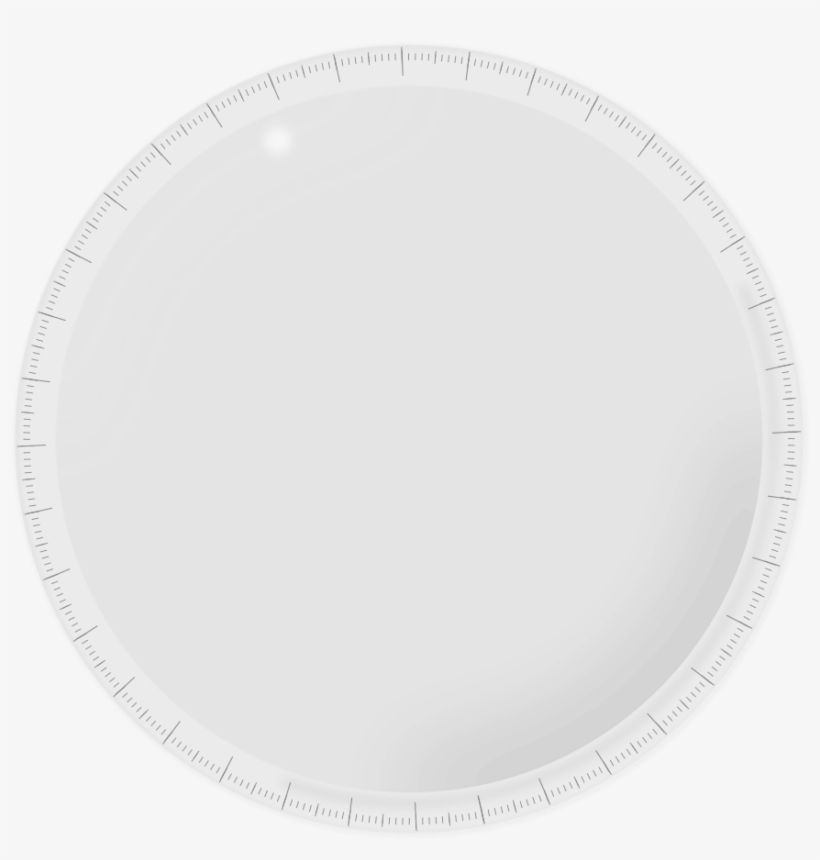 How To Set Use Round Plastic Ruler Svg Vector - Round Lens Png, transparent png #4286897