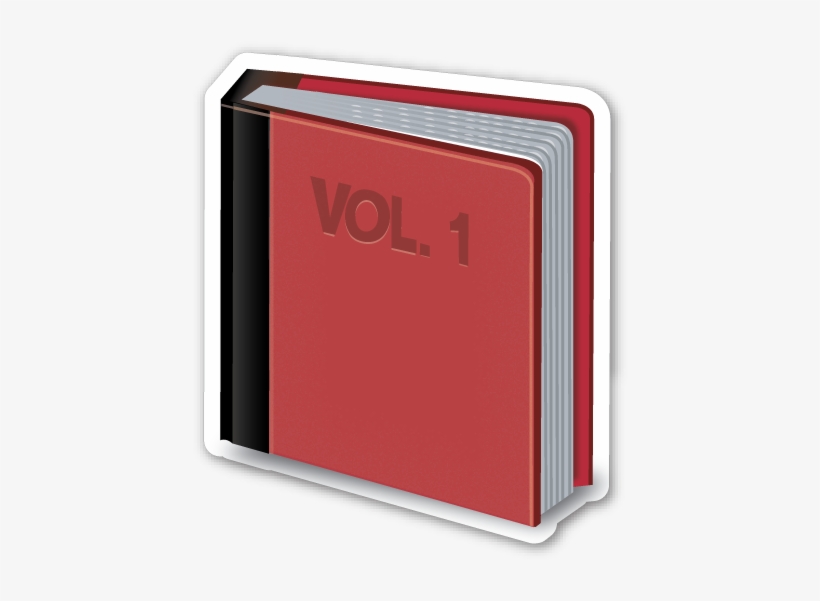 Closed Book - Emoji, transparent png #4287149