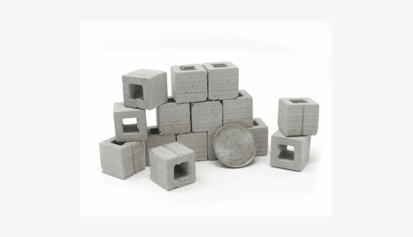 12 Scale Mini Half Cinder Blocks From Mini Materials - 1:12 Scale, transparent png #4287170