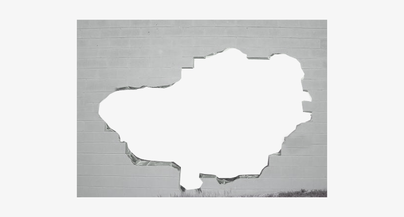 Share This Image - Wall Crack White Png, transparent png #4287384
