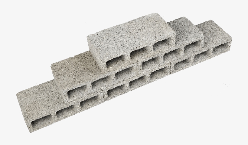 18930784 Six Gray Concrete Construction Blocks A K - Concrete Masonry Unit, transparent png #4287727