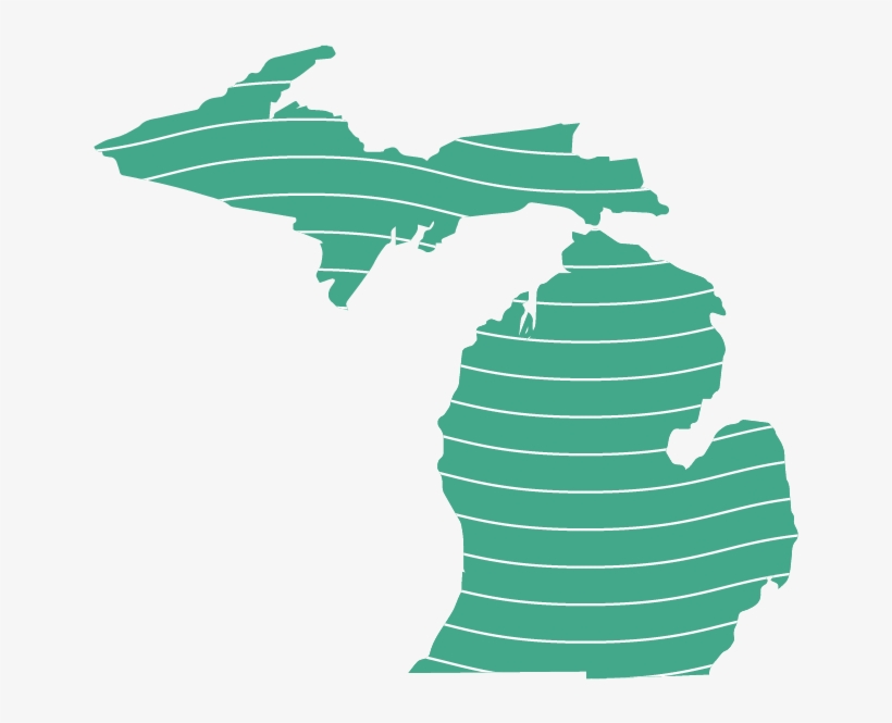 Michigan Red Blue Counties, transparent png #4287752
