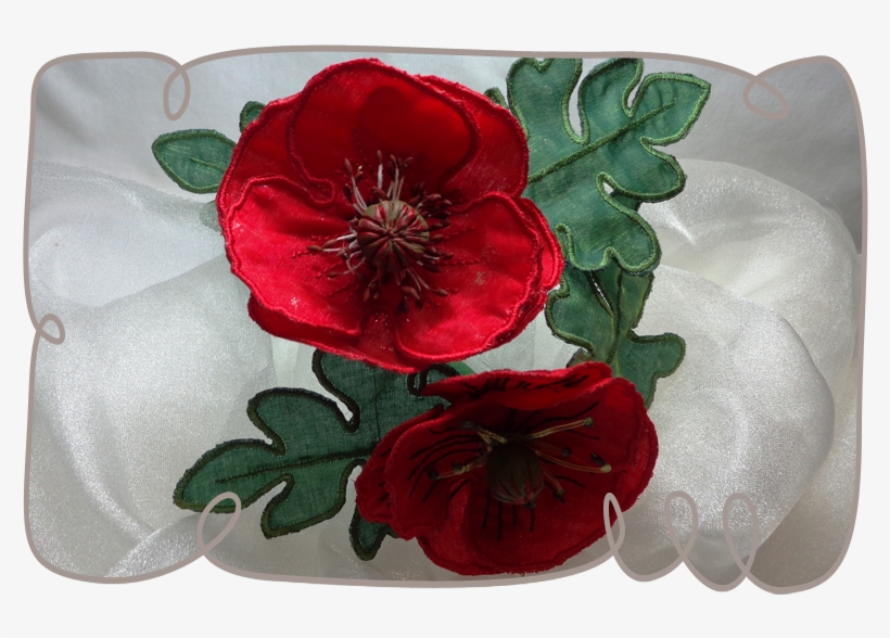 Fabric Flower Png Transparent Image - Poppy, transparent png #4287959