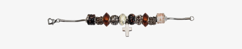 Remembrance Beads Heart Urn Charm Autumn Gold Bracelet - Bracelet, transparent png #4287997