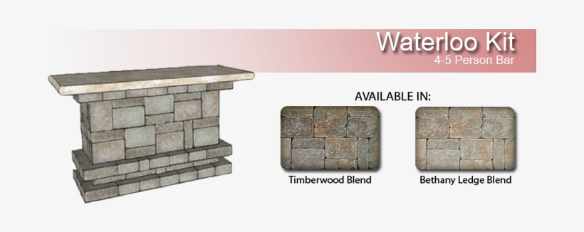 Waterloo Bar Kit - Stone Wall, transparent png #4288296