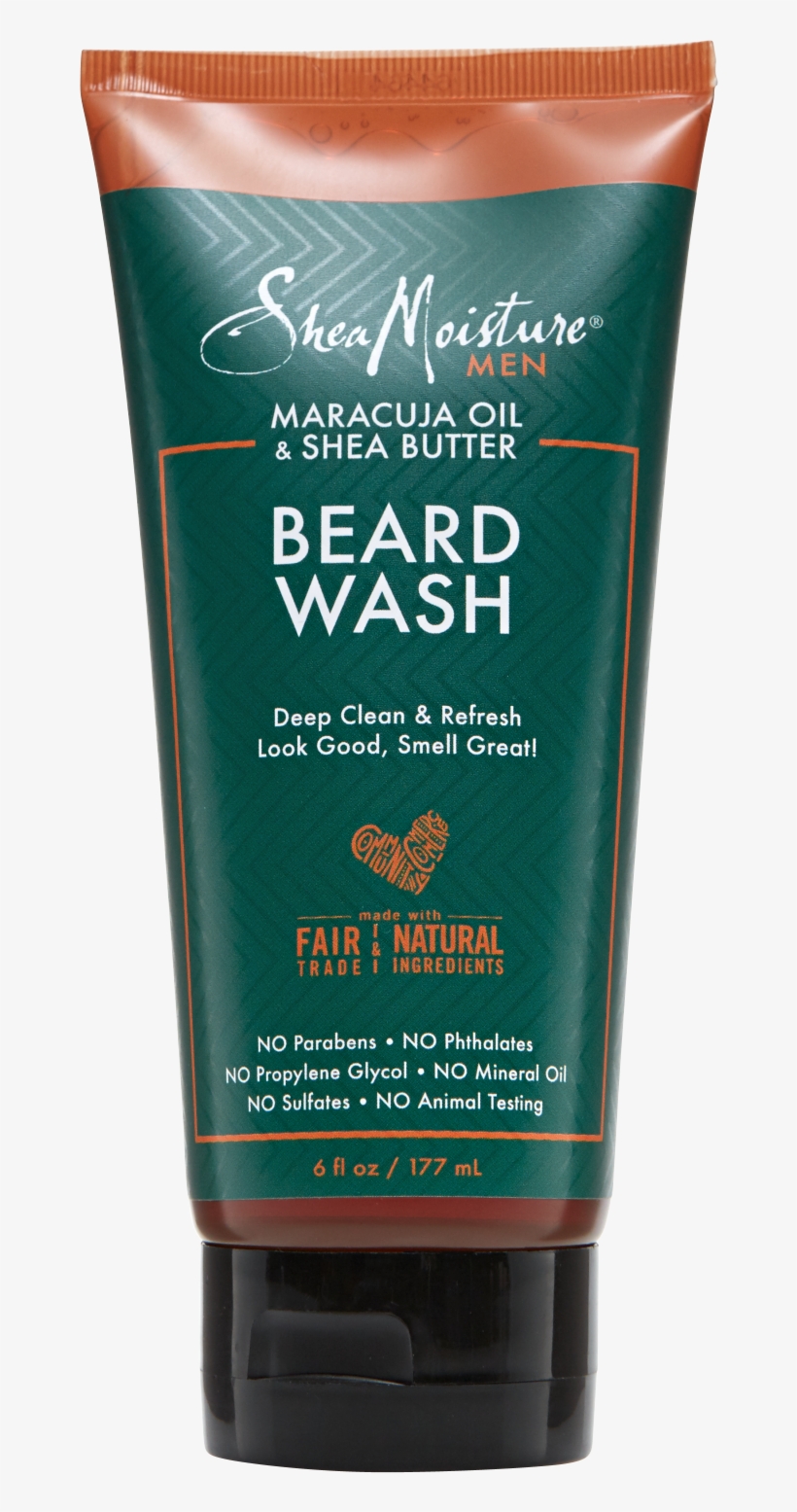 Beard Wash - Shea Moisture Maracuja Oil & Shea Butter Beard, transparent png #4288801