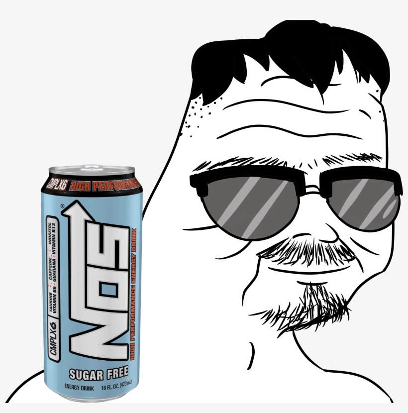 So True, I Never Had Any Real Friends Or Made Any Effort - Nos High Performance Energy Drink - 16 Fl Oz Can, transparent png #4289106