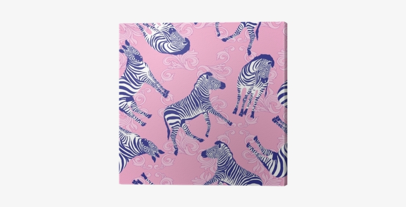 Sketch Seamless Pattern With Wild Animal Zebra Print, - Illustration, transparent png #4289160