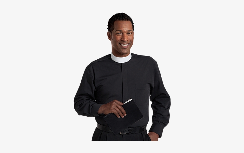 Banded Collar Clergy Shirt Sm-107 - Clergy Shirt, transparent png #4289333