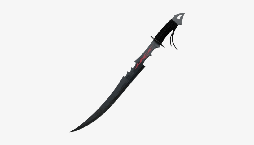 Black Flame Warrior Sword - Cool Black Swords, transparent png #4289453