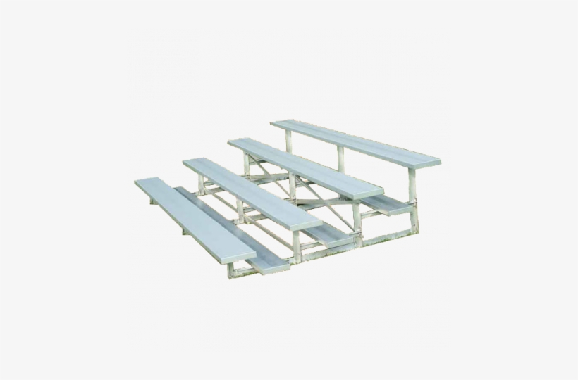 4 Row Low Rise Standard Non-elevated Bleacher With - Bleachers Png, transparent png #4289667