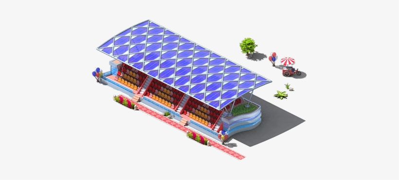 Bleachers 1st - Roof, transparent png #4289873