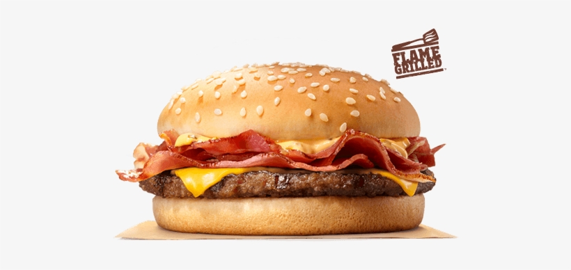 Our Made To Order Bk® Single Stacker Boasts A Flame-grilled - Burger King Bbq Beefacon Single, transparent png #4289942