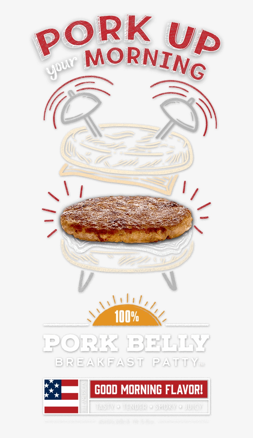 Pork Belly Breakfast Patty M - Pork, transparent png #4289983