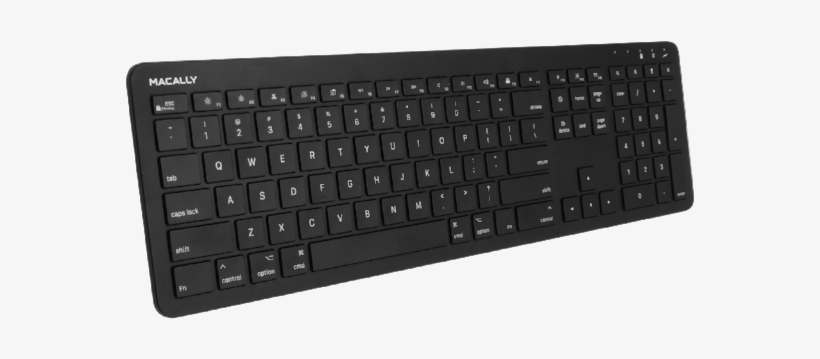 Black 110-key Slim Wireless Rf Keyboard For Mac - Computer Keyboard, transparent png #4290162