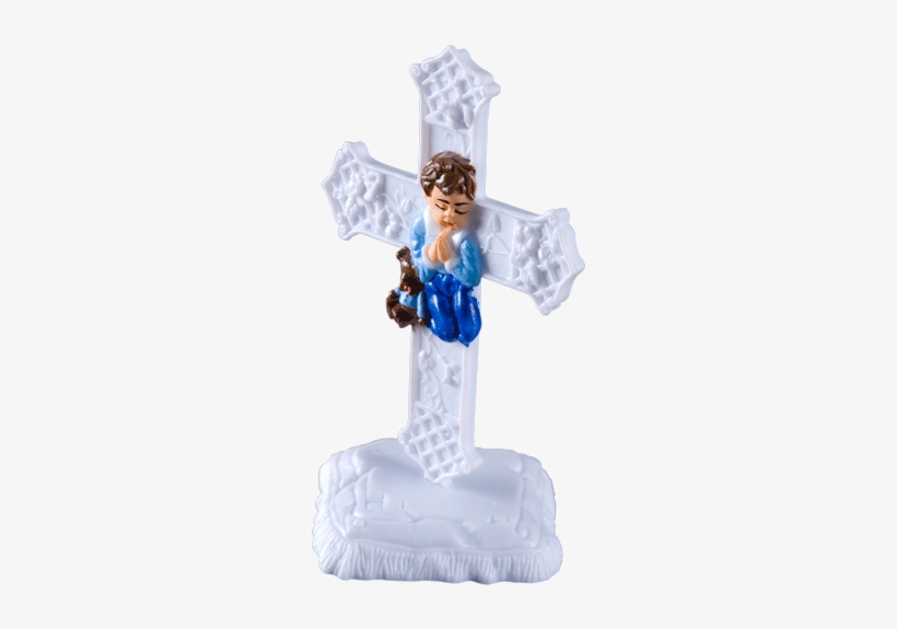 Niño C/oso En Cruz - Figurine, transparent png #4290217