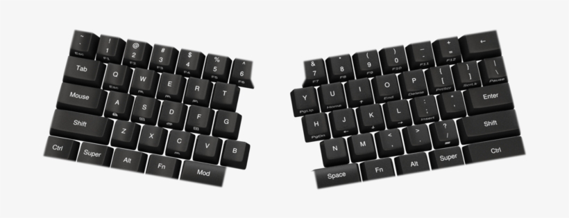 Ultimate Hacking Keyboard - Computer Keyboard, transparent png #4290271