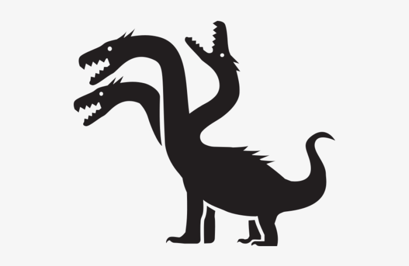With The Right Strategy Even The Three-headed Hydra - 3 Headed Monster Clipart, transparent png #4290299