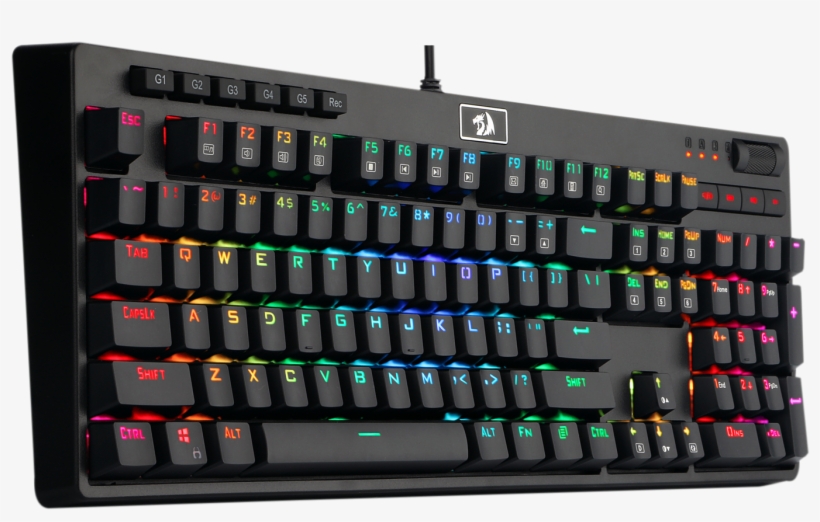 Redragon K579 Mechanical Gaming Keyboard Wired Rgb - Iball Keyboard And Mouse, transparent png #4290320