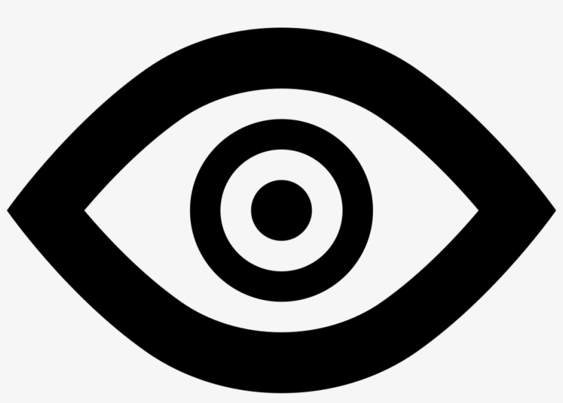 Eye Outline - - White Outline Eye Icon Png, transparent png #4291023